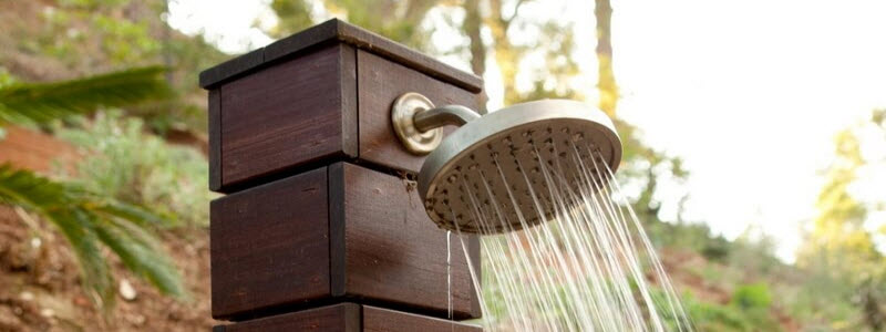 Как сделать летний душ из металлопрофиля своими руками